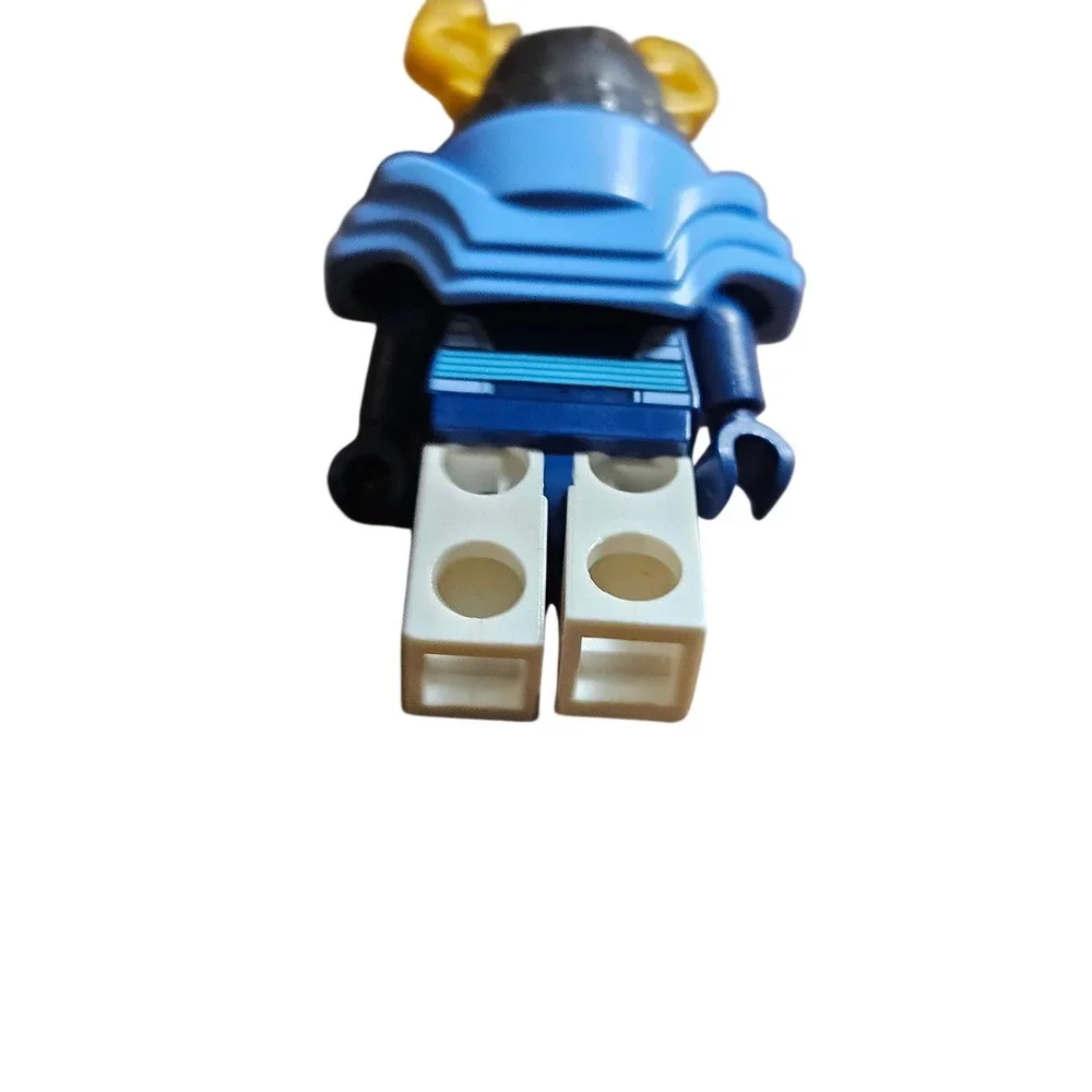LEGO Ninjago Samurai X Minifigure‎ Helmet Visor Blue Gold Collectible Toy